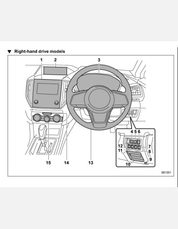 subaru xv(crosstrek) 2018 owners manual rhd and lhd